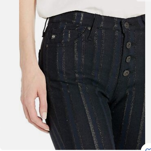 AG The Jodi Crop Jeans Metallic Stripe - Picture 13 of 14